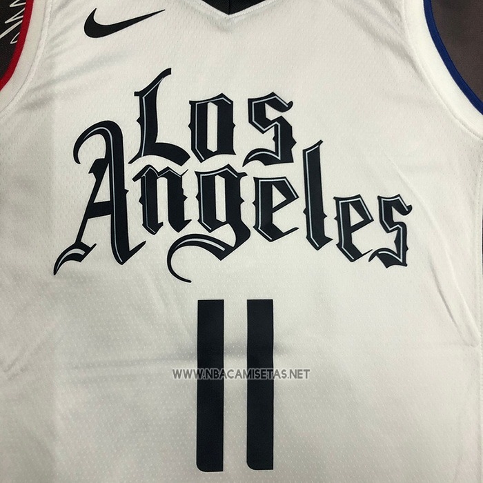 Camiseta Los Angeles Clippers John Wall NO 11 Ciudad 2019-20 Blanco